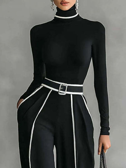 Long Sleeve Knitted Pants Set